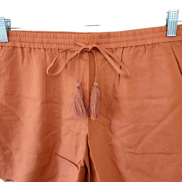 Andie The Graciosa Linen Blend Shorts Sunset Womens Size L Chic Summer NWT - Picture 6 of 6